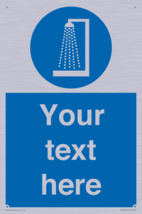 Custom mandatory shower before entering